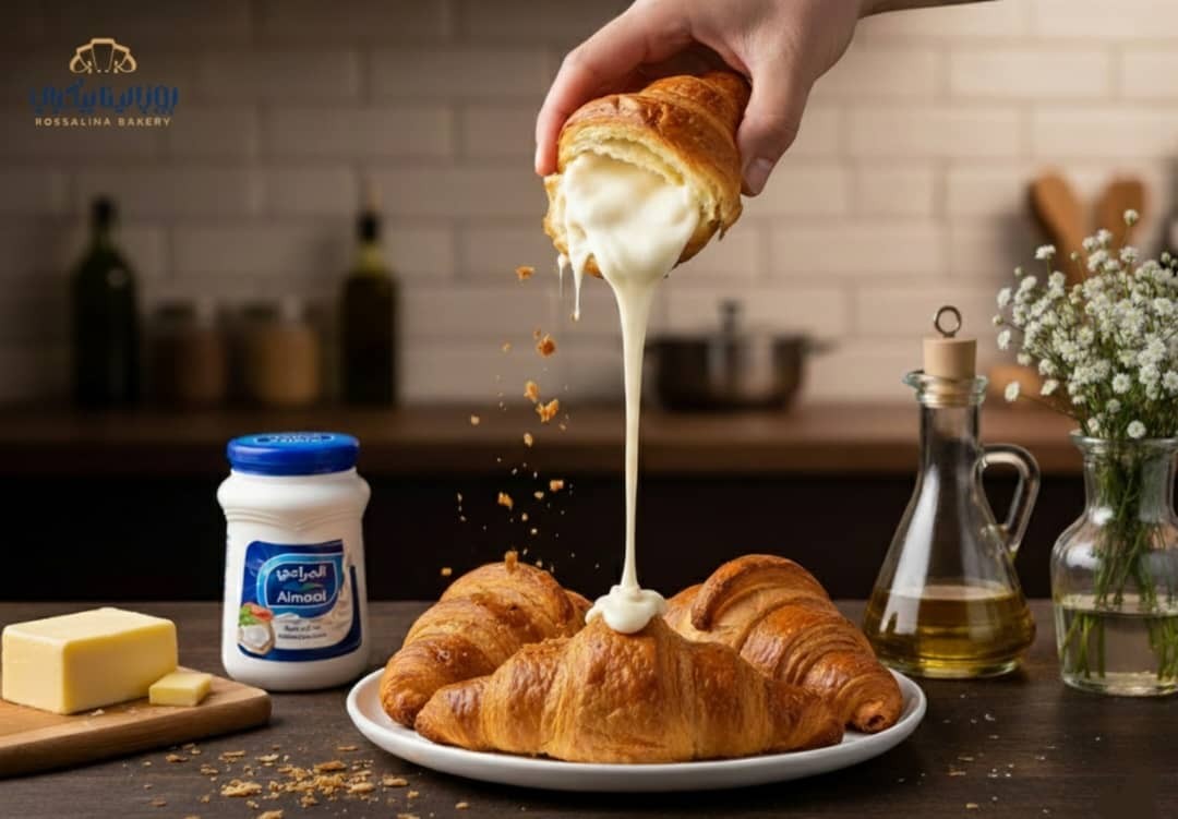 كروسان بالجبن السائل